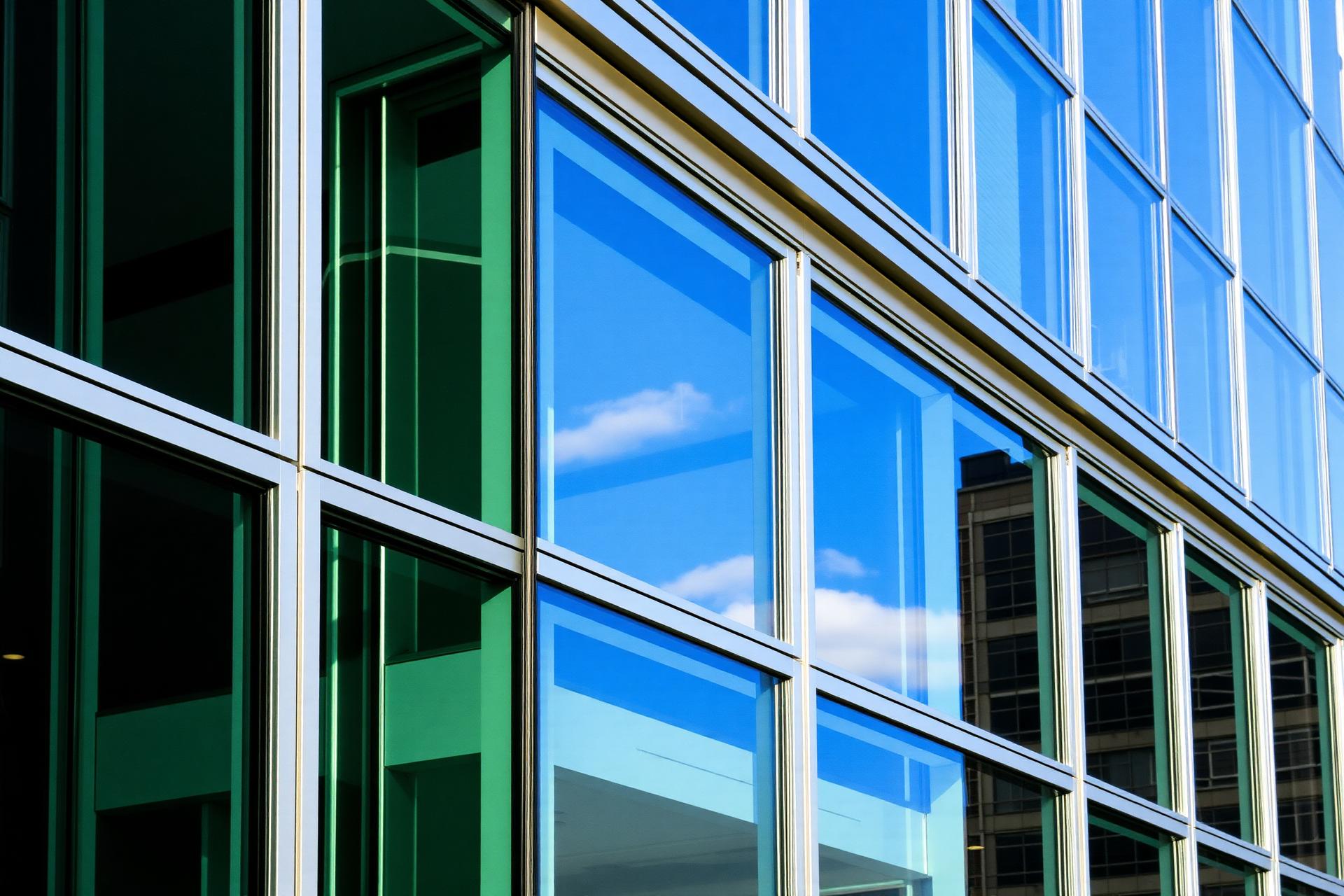 Premium glass and aluminium facade in Ghaziabad